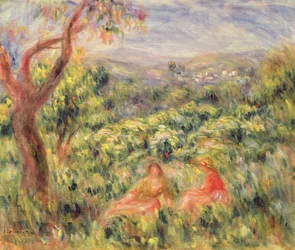 Two Girls Among Bushes